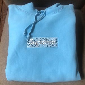 Supreme bandana hoodie box logo